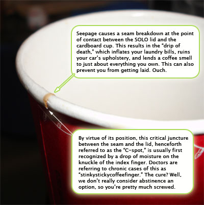 Does your Starbucks cup leak sometimes? Make sure the hole in the lid isn't  lined up with the seam on the side of the cup. : r/lifehacks