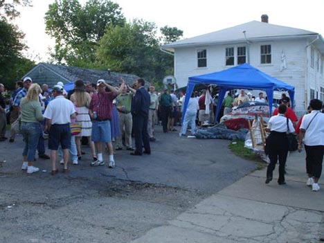 The Oaks after party at a bar on the corner of Heywood St. and Rodman St.