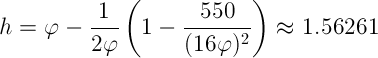 Sample line height ratio calculation