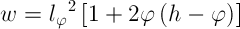 Line width tuning equation