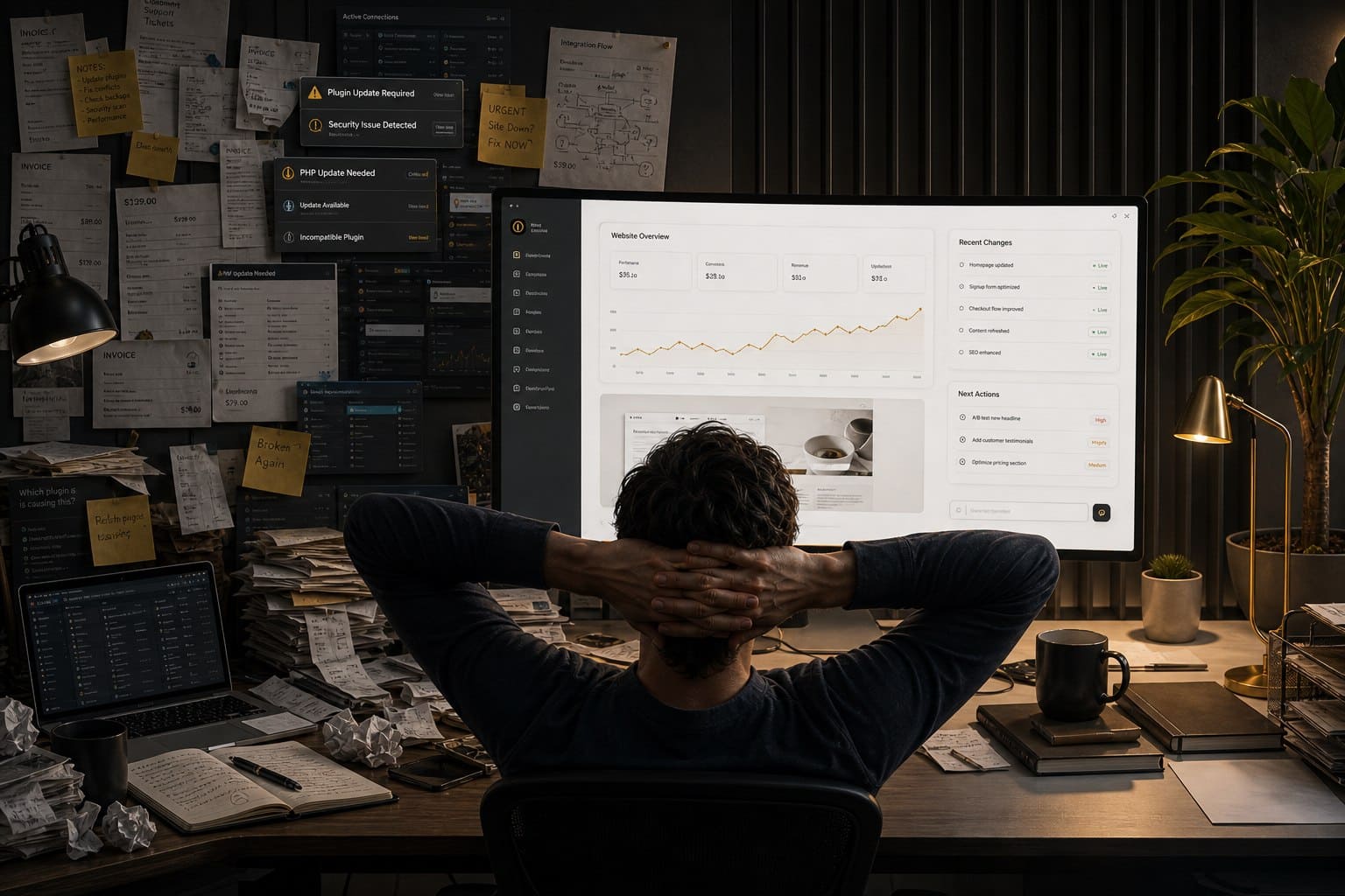 With PageMotor, AI can keep your website updated continuously.